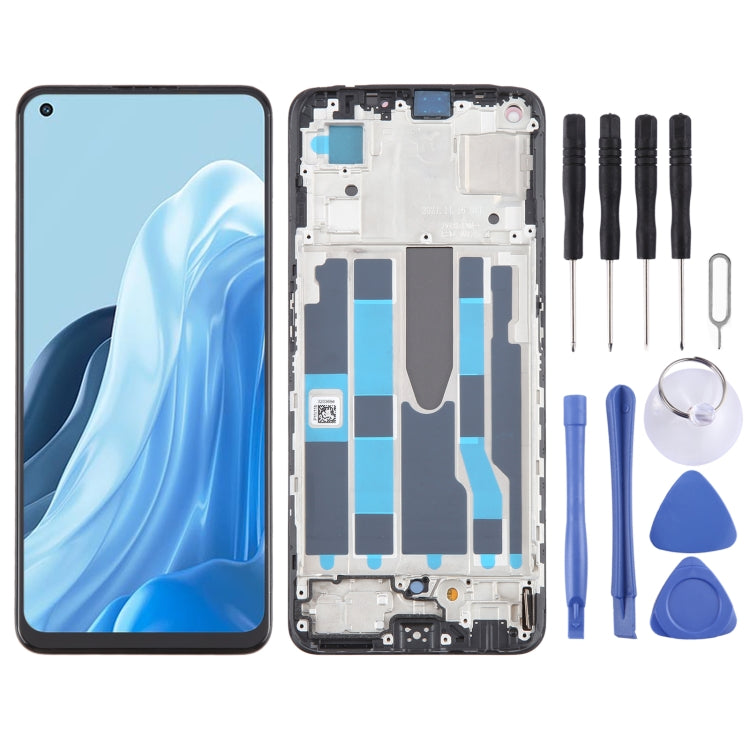 OLED LCD Screen Digitizer Full Assembly with Frame, For OPPO A78 4G CPH2565, For OPPO Reno8 Z 5G, For OPPO Reno8 4G, For OPPO Reno8 Lite 5G, For OPPO Reno8 5G, For OPPO F21 Pro 5G, For OPPO F21 Pro, For OPPO Reno7 Lite, For OPPO Reno7 4G���������������...