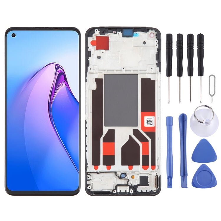 OLED LCD Screen Digitizer Full Assembly with Frame, For OPPO A78 4G CPH2565, For OPPO Reno8 Z 5G, For OPPO Reno8 4G, For OPPO Reno8 Lite 5G, For OPPO Reno8 5G, For OPPO F21 Pro 5G, For OPPO F21 Pro, For OPPO Reno7 Lite, For OPPO Reno7 4G���������������...