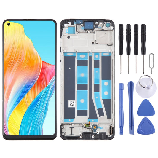 OLED LCD Screen Digitizer Full Assembly with Frame, For OPPO A78 4G CPH2565, For OPPO Reno8 Z 5G, For OPPO Reno8 4G, For OPPO Reno8 Lite 5G, For OPPO Reno8 5G, For OPPO F21 Pro 5G, For OPPO F21 Pro, For OPPO Reno7 Lite, For OPPO Reno7 4G
