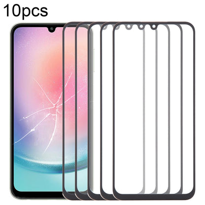 10pcs Front Screen Outer Glass Lens with OCA Optically Clear Adhesive, For Samsung Galaxy F15 SM-E156B, For Samsung Galaxy A15 5G SM-A156B, For Samsung Galaxy A55 SM-A556B, For Samsung Galaxy A35 SM-A356B, For Samsung Galaxy S24+ SM-S926B              ...