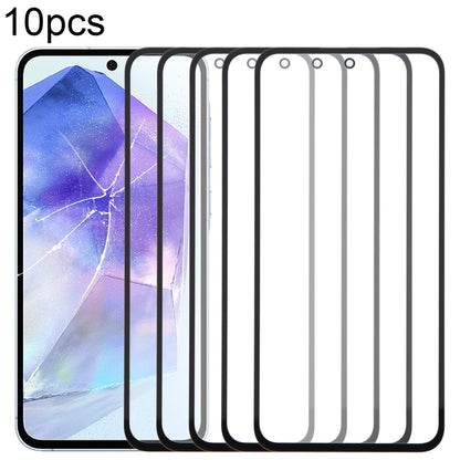 10pcs Front Screen Outer Glass Lens with OCA Optically Clear Adhesive, For Samsung Galaxy F15 SM-E156B, For Samsung Galaxy A15 5G SM-A156B, For Samsung Galaxy A55 SM-A556B, For Samsung Galaxy A35 SM-A356B, For Samsung Galaxy S24+ SM-S926B              ...