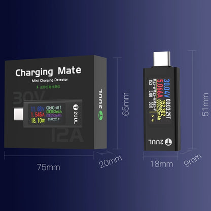 2UUL Charging Mate Type-C Mini Charging Detector with Bidirectional Current Test, Charging Detector