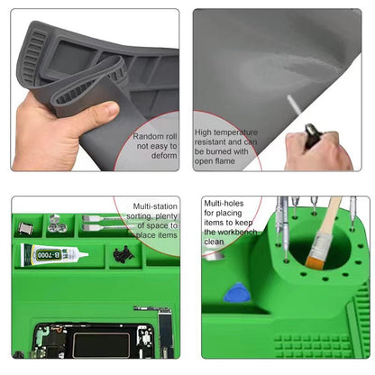 BEST S-190 High-temperature Resistant Silicone Pad Workbench Pad