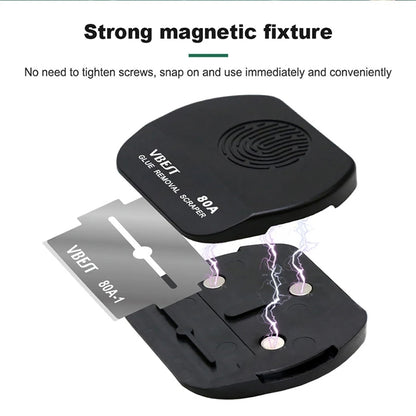 BEST VBST-80A 8 in 1 Stainless Steel Multipurpose Magnetic Double-sided Glue Removal Scraper Set