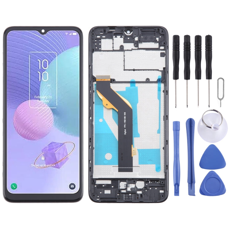 OEM LCD Screen Digitizer Full Assembly with Frame, For TCL 50 SE, For TCL 40 NxtPaper 5G, For TCL 40 NxtPaper 4G, For TCL 406 T506K, For TCL 40 XE, For TCL 40 XL T608M, For TCL 40 SE, For TCL 408 T507D1, For TCL 405 T506D, For TCL 40 R T771K           ...