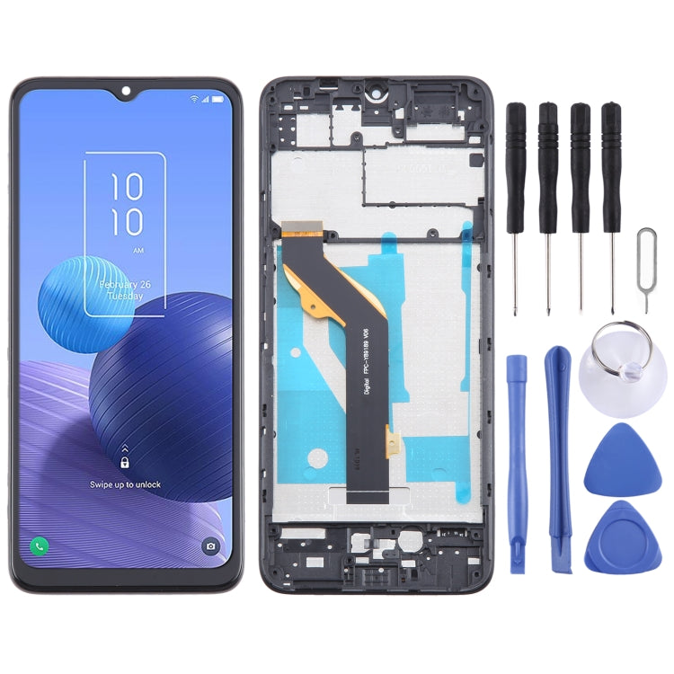 OEM LCD Screen Digitizer Full Assembly with Frame, For TCL 50 SE, For TCL 40 NxtPaper 5G, For TCL 40 NxtPaper 4G, For TCL 406 T506K, For TCL 40 XE, For TCL 40 XL T608M, For TCL 40 SE, For TCL 408 T507D1, For TCL 405 T506D, For TCL 40 R T771K           ...