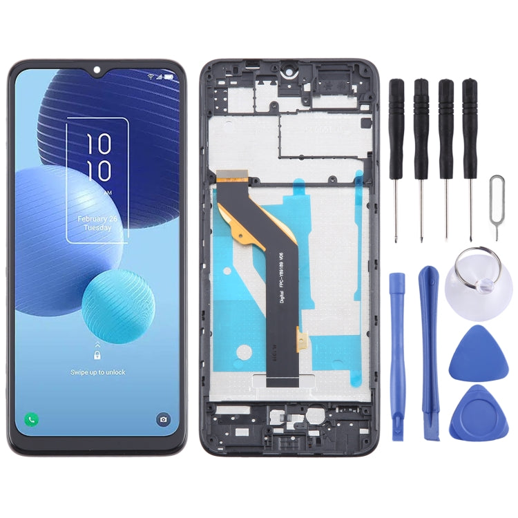 OEM LCD Screen Digitizer Full Assembly with Frame, For TCL 50 SE, For TCL 40 NxtPaper 5G, For TCL 40 NxtPaper 4G, For TCL 406 T506K, For TCL 40 XE, For TCL 40 XL T608M, For TCL 40 SE, For TCL 408 T507D1, For TCL 405 T506D, For TCL 40 R T771K           ...