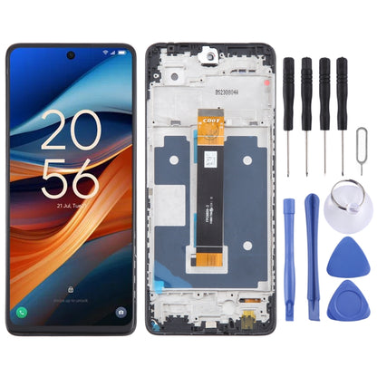 OEM LCD Screen Digitizer Full Assembly with Frame, For TCL 50 SE, For TCL 40 NxtPaper 5G, For TCL 40 NxtPaper 4G, For TCL 406 T506K, For TCL 40 XE, For TCL 40 XL T608M, For TCL 40 SE, For TCL 408 T507D1, For TCL 405 T506D, For TCL 40 R T771K           ...