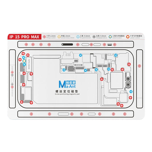 MaAnt Double-sided Screw Positioning Flexible Soft Magnetic Pad, For iPhone 15 Pro Max, For iPhone 15 Pro, For iPhone 15 Plus, For iPhone 15, For iPhone 14 Plus, For iPhone 14, For iPhone 14 Pro, For iPhone 14 Pro Max, For iPhone 13 Pro Max������������...