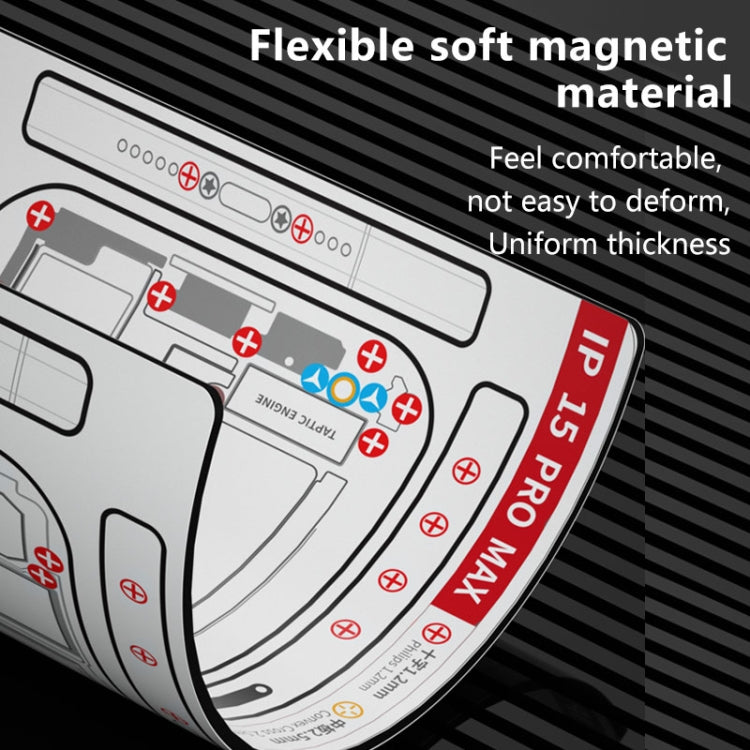 MaAnt Double-sided Screw Positioning Flexible Soft Magnetic Pad, For iPhone 15 Pro Max, For iPhone 15 Pro, For iPhone 15 Plus, For iPhone 15, For iPhone 14 Plus, For iPhone 14, For iPhone 14 Pro, For iPhone 14 Pro Max, For iPhone 13 Pro Max            ...