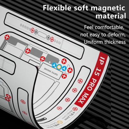 MaAnt Double-sided Screw Positioning Flexible Soft Magnetic Pad, For iPhone 15 Pro Max, For iPhone 15 Pro, For iPhone 15 Plus, For iPhone 15, For iPhone 14 Plus, For iPhone 14, For iPhone 14 Pro, For iPhone 14 Pro Max, For iPhone 13 Pro Max            ...