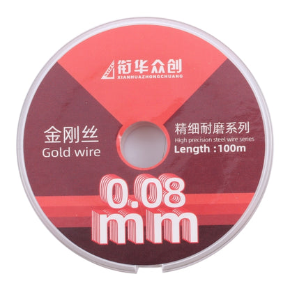 Straight LCD Screen Separation Diamond Wire, 0.1mm x 100m, 0.06mm x 100m, 0.08mm x 100m