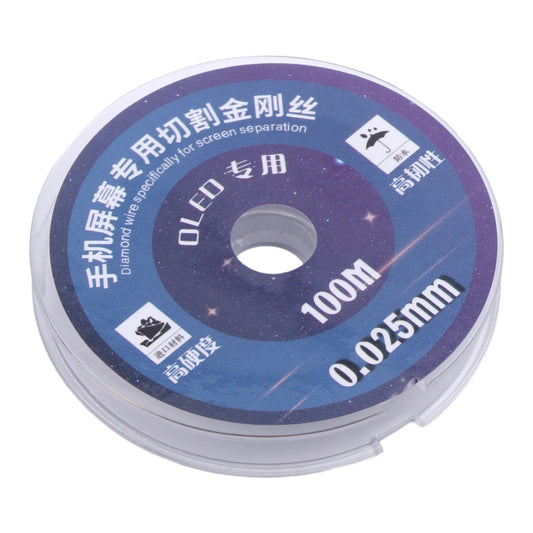LCD Screen Separation Diamond Wire, 0.025mm x 100m OLED, 0.05mm x 100m AMOLED