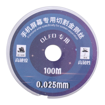 LCD Screen Separation Diamond Wire, 0.025mm x 100m OLED, 0.05mm x 100m AMOLED