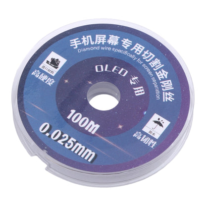 LCD Screen Separation Diamond Wire, 0.025mm x 100m OLED, 0.05mm x 100m AMOLED