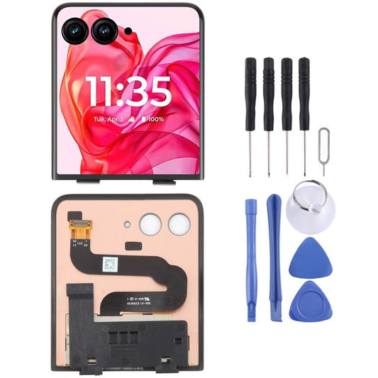 Original LCD Secondary Screen with Digitizer Full Assembly, For Motorola Razr 50 Ultra, For Motorola Razr 40 Ultra