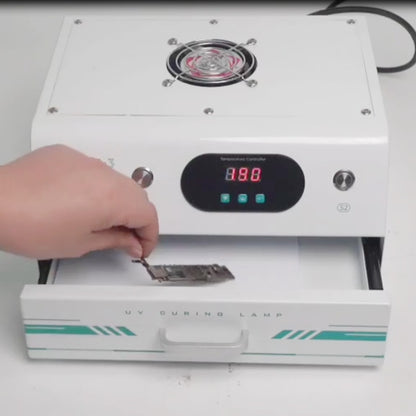 Uyue UV-3 7 inch Phone Timing Intelligent Curing Lamp Mechanic, EU Plug, US Plug