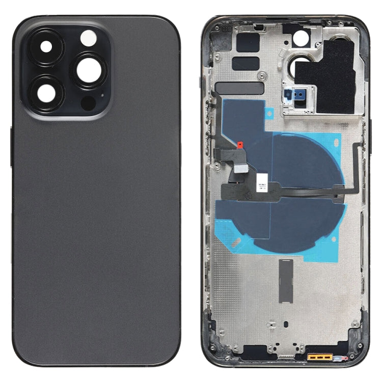 For iPhone 14 Pro Max Battery Back Cover with Power + Volume Flex Cable + Wireless Charging Module, China Version, CE EU Version, US Version