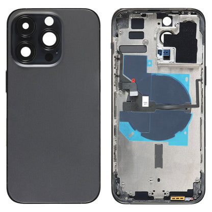 For iPhone 14 Pro Max Battery Back Cover with Power + Volume Flex Cable + Wireless Charging Module, China Version, CE EU Version, US Version