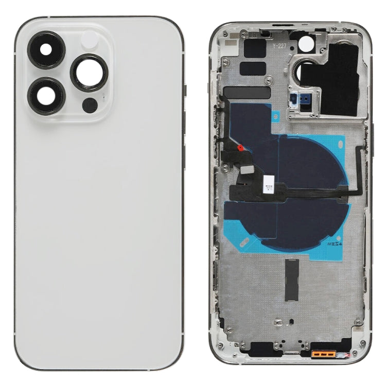 For iPhone 14 Pro Max Battery Back Cover with Power + Volume Flex Cable + Wireless Charging Module, China Version, CE EU Version, US Version