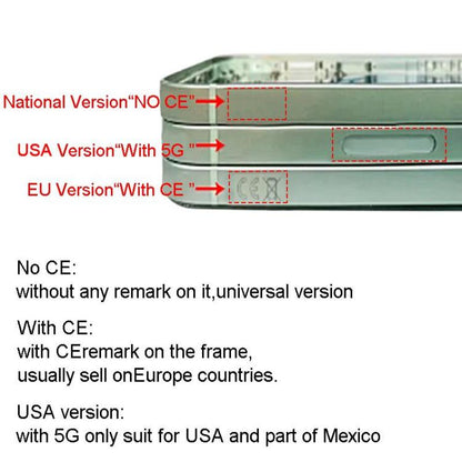 For iPhone 14 Pro Max Battery Back Cover Assembly, US Version, China Version, CE EU Version