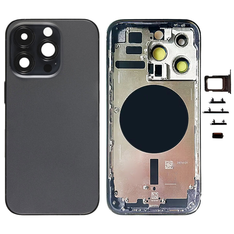 For iPhone 14 Pro Battery Back Cover with Side Keys & Card Tray, US Version, China Version, CE EU Version
