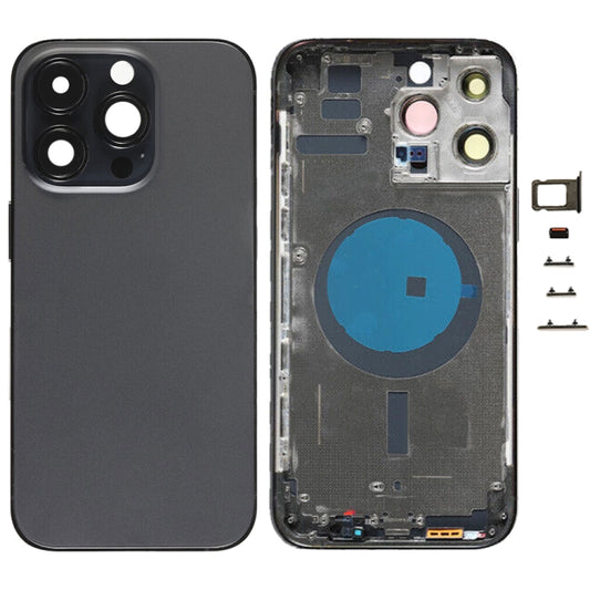 For iPhone 14 Pro Max Battery Back Cover with Side Keys & Card Tray, US Version, China Version, CE EU Version