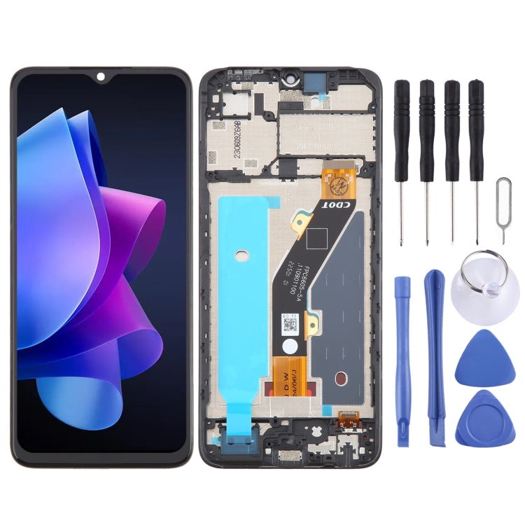 OEM LCD Screen Digitizer Full Assembly With Frame, For Tecno Spark 20 Pro 4G KJ6, For Tecno Spark 20C BG7n, For Tecno Spark 10C KI5k, For Tecno Spark Go 2023 BF7n, For Tecno Spark 10 Pro KI7