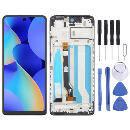 OEM LCD Screen Digitizer Full Assembly With Frame, For Tecno Spark 20 Pro 4G KJ6, For Tecno Spark 20C BG7n, For Tecno Spark 10C KI5k, For Tecno Spark Go 2023 BF7n, For Tecno Spark 10 Pro KI7