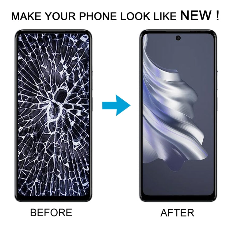 OEM LCD Screen Digitizer Full Assembly With Frame, For Tecno Spark 20 Pro 4G KJ6, For Tecno Spark 20C BG7n, For Tecno Spark 10C KI5k, For Tecno Spark Go 2023 BF7n, For Tecno Spark 10 Pro KI7