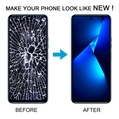 LCD Screen Digitizer Full Assembly With Frame, For Tecno Pova Neo 3 LH6n
