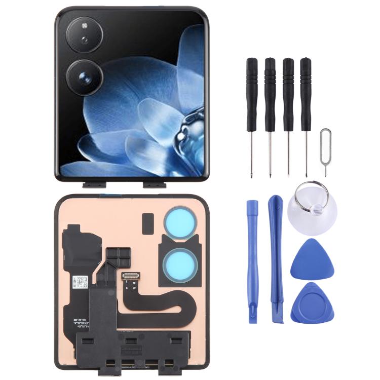Original LCD Secondary Screen with Digitizer Full Assembly, For Xiaomi Mix Flip 2, For Xiaomi Mix Flip, For Xiaomi Mix Fold 3