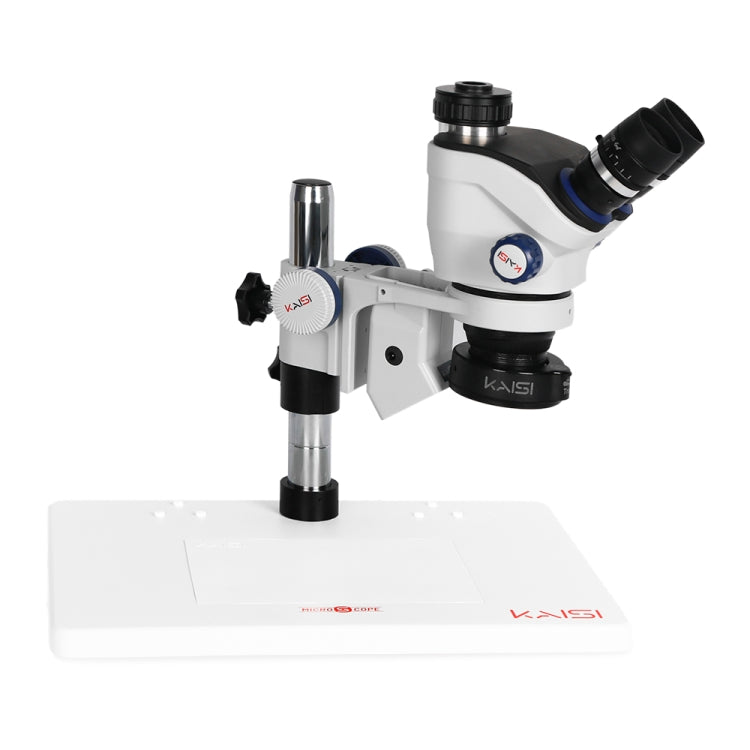 Kaisi TX-350E Ver1.3 7X-50X Zoom Trinocular Stereo Microscope with Big Base & 4K Camera