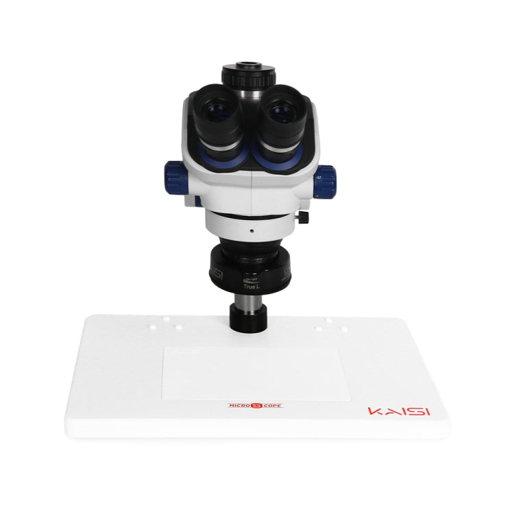 Kaisi TX-350E Ver1.3 7X-50X Zoom Trinocular Stereo Microscope with Big Base & 4K Camera