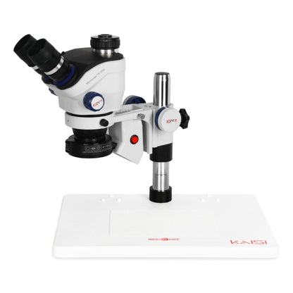 Kaisi TX-350E Ver1.3 7X-50X Zoom Trinocular Stereo Microscope with Big Base & 4K Camera