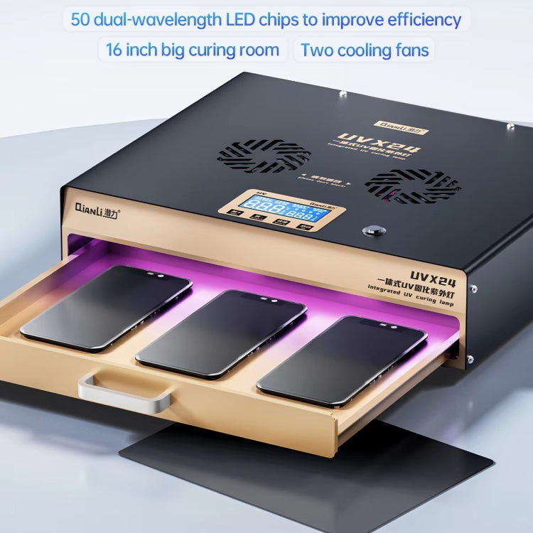 Qianli UVX24 16 inch Powerful Integrated UV Curing Lamp Box, US Plug, UK Plug, EU Plug