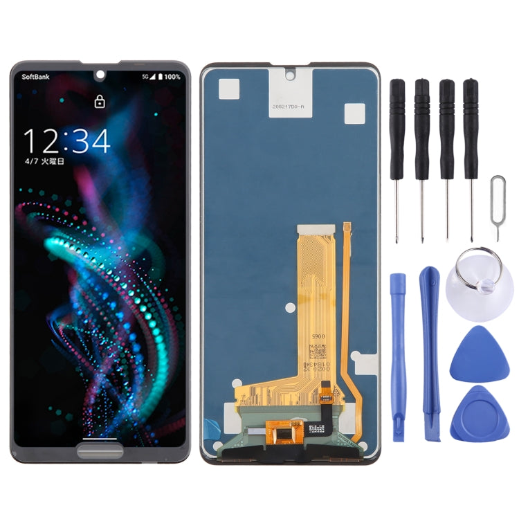 Original LCD Screen With Digitizer Full Assembly, For Sharp Aquos Sense3 Lite, For Sharp Aquos R5G, For Sharp Aquos Sense4 Lite, For Sharp Aquos Sense3 basie, For Sharp Aquos Sense 3 Plus, For Sharp Aquos Sense4, For Sharp Aquos Sense5G                ...