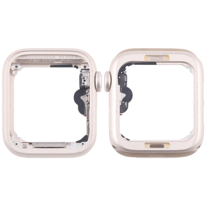 Aluminium Alloy Middle Frame Bezel Plate with Crown Spin Axis Flex Cable, For Apple Watch SE 2022 40MM LTE, For Apple Watch SE 2022 40MM GPS, For Apple Watch SE 2022 44MM LTE, For Apple Watch SE 2022 44MM GPS