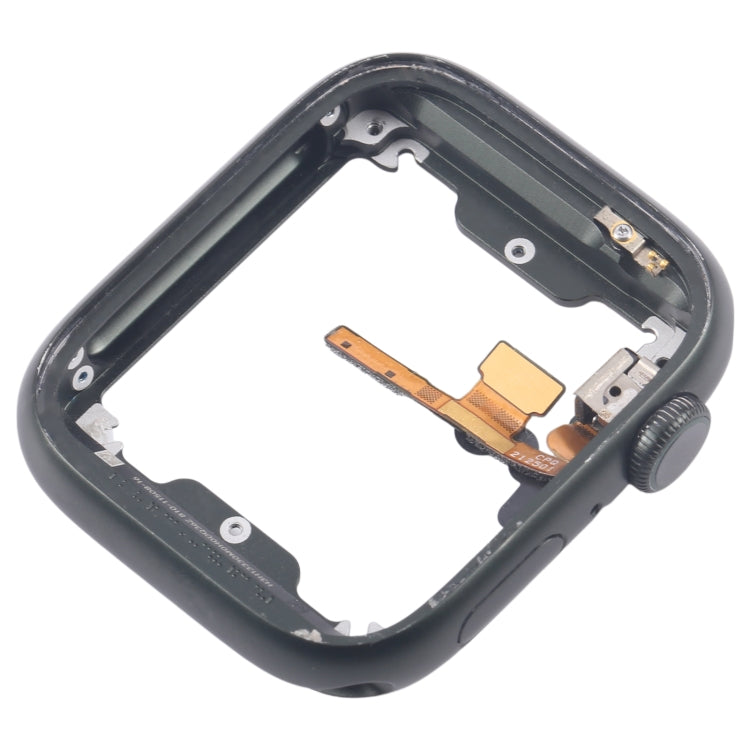 Aluminium Alloy Middle Frame Bezel Plate with Crown Spin Axis Flex Cable, For Apple Watch Series 7 41MM LTE, For Apple Watch Series 7 41MM GPS, For Apple Watch Series 7 45MM LTE, For Apple Watch Series 7 45MM GPS