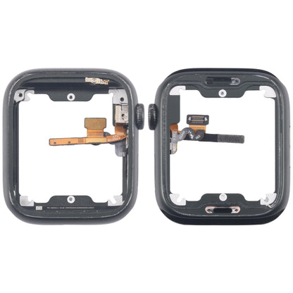 Aluminium Alloy Middle Frame Bezel Plate with Crown Spin Axis Flex Cable, For Apple Watch Series 7 41MM LTE, For Apple Watch Series 7 41MM GPS, For Apple Watch Series 7 45MM LTE, For Apple Watch Series 7 45MM GPS