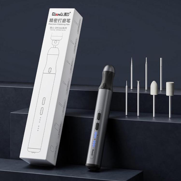 QianLi DM360 Mini Speed Adjustable Electric Grinding Polishing Pen with 7PCS Grinding Heads, QianLi DM360