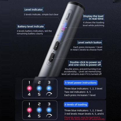 QianLi DM360 Mini Speed Adjustable Electric Grinding Polishing Pen with 7PCS Grinding Heads, QianLi DM360