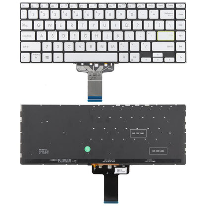 US Version Backlit Laptop Keyboard for Asus VivoBook S14 X421 X421DA X421UA X421EP X421EQ X421JQ X421FP X421FF X421FL, X421 (Silver)