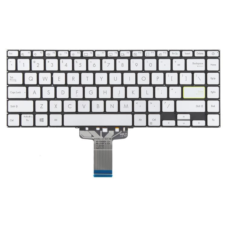 US Version Backlit Laptop Keyboard for Asus VivoBook S14 X421 X421DA X421UA X421EP X421EQ X421JQ X421FP X421FF X421FL, X421 (Silver)