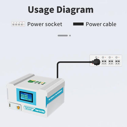 BEST B-528 4 in 1 7 inch Intelligent Laminating and Defoaming Machine Built-in Vacuum Pump, EU Plug, US Plug, UK Plug, AU Plug