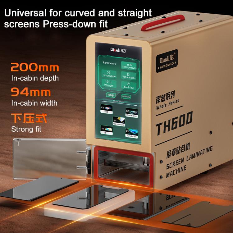 Qianli TH600 Phone LCD Curved / Straight Screen Universal Pressing Laminating Machine