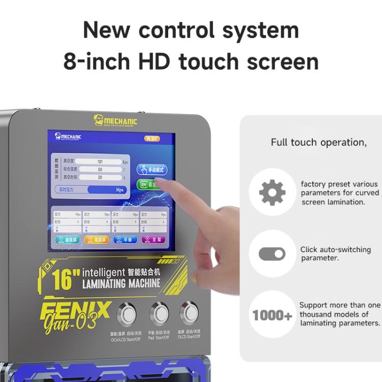 Mechanic GAN-03 Fenix 16-inch Intelligent Laminating Machine, US Plug, EU Plug