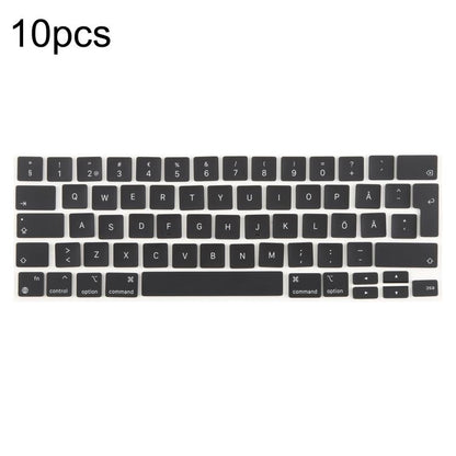 For MacBook A2251 A2289 A2238 A2338 10pcs UK Big Enter Version Keycaps, Sweden, Denmark, Italy, Arabic, German, Russian, Hungary, French, Norway, Spain, Portugal, English