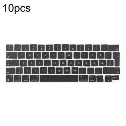 For MacBook A2251 A2289 A2238 A2338 10pcs UK Big Enter Version Keycaps, Sweden, Denmark, Italy, Arabic, German, Russian, Hungary, French, Norway, Spain, Portugal, English