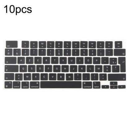 For MacBook A2681 A2941 A3113  A3114 10pcs UK Big Enter Version Keycaps, Arabic, French, Italy, German, Denmark, Sweden, Hungary, Spain, Norway, Russian, Portugal